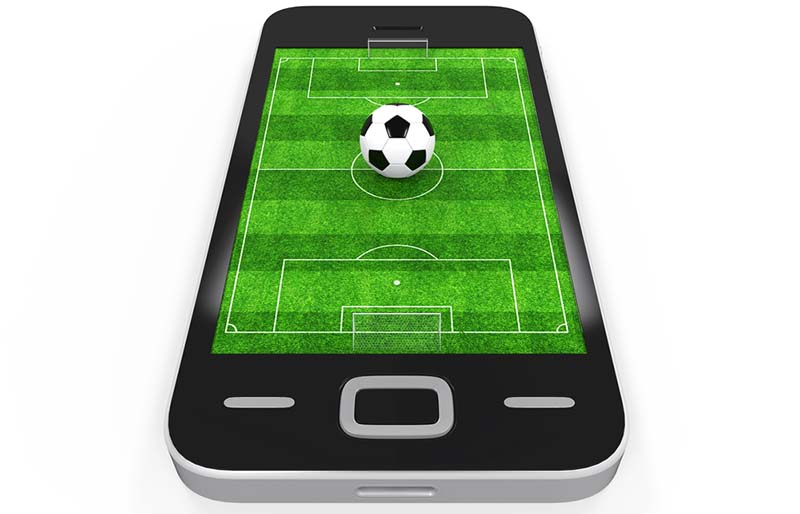 Nogometno igralište u mobilnom telefonu
